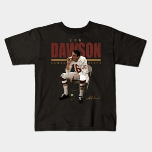 VINTAGE FOOTBALL LEN DAWSON HALFTIME BOOTLEG Kids T-Shirt